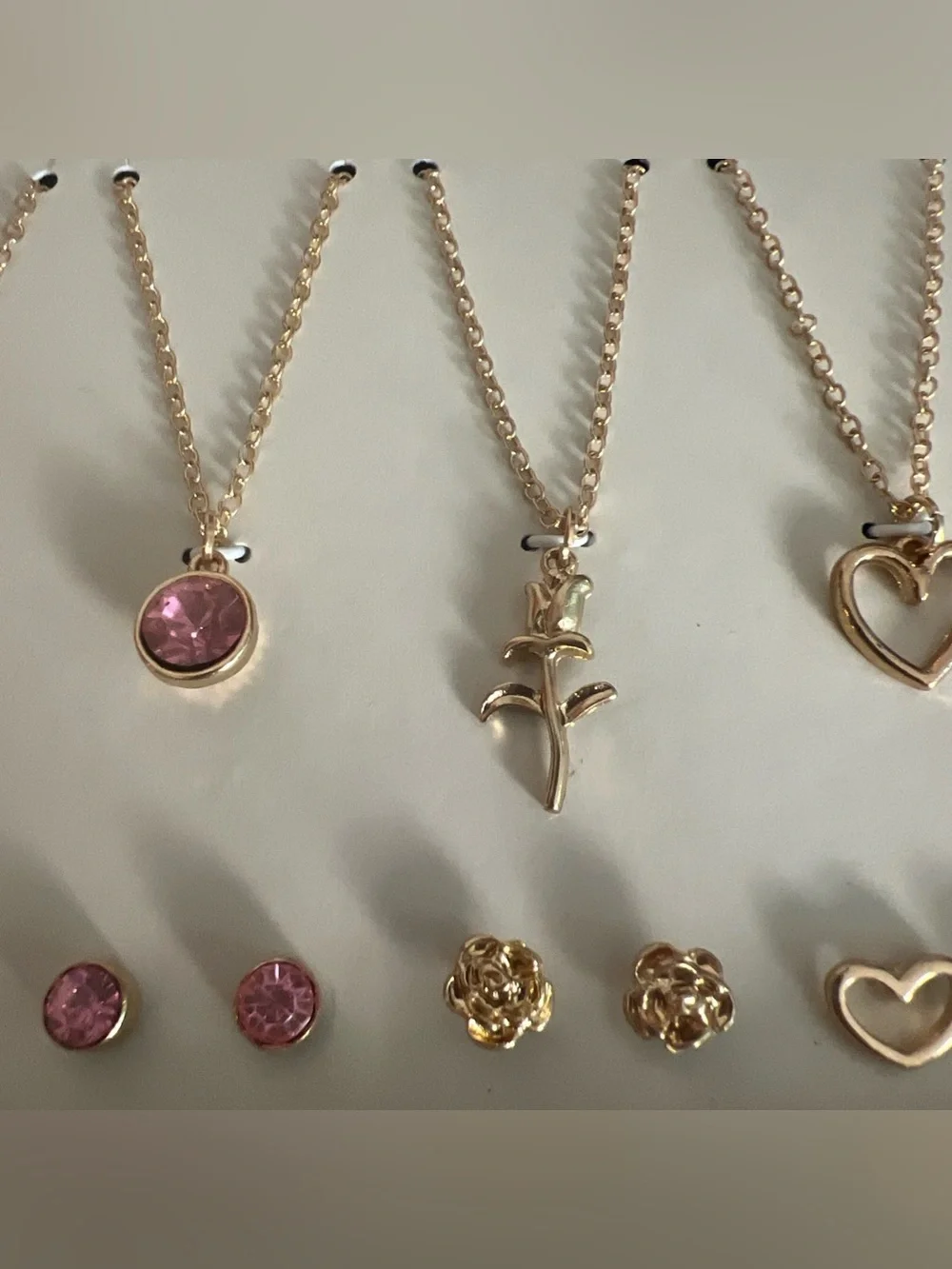 No Boundaries Five necklaces and Matching earrings sets Girly Fashion Accessory